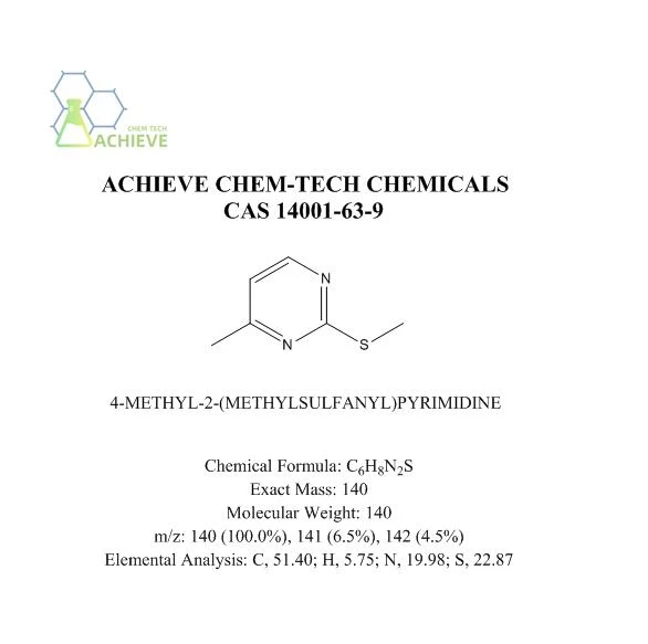 4-METHYL-2-(METHYLSULFANYL) PYRIMIDINE CAS 14001-63-9