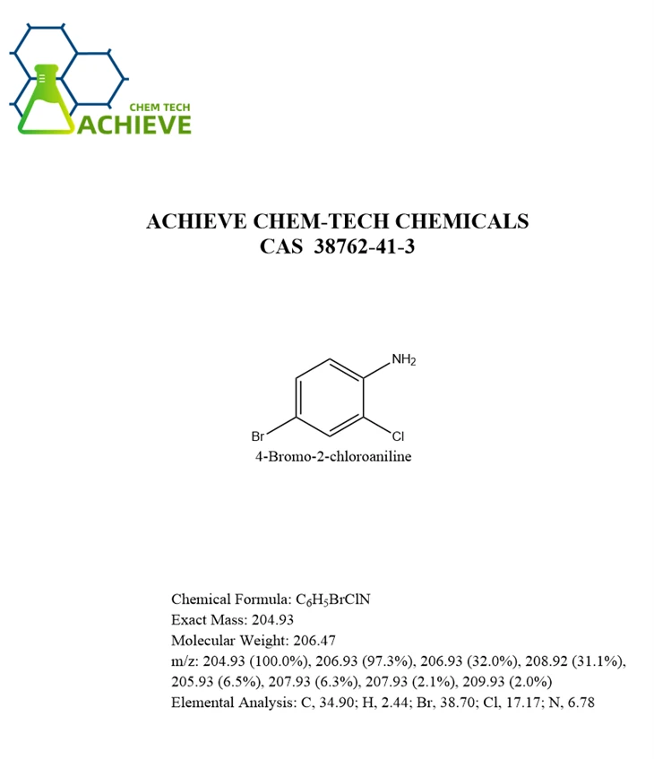 4-Bromo-2-chloroaniline CAS 38762-41-3